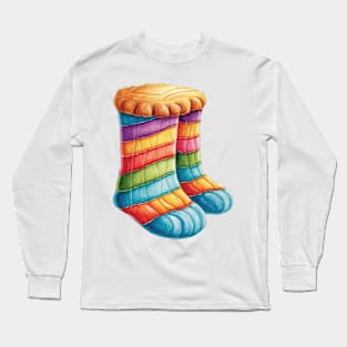 Gingerbread Socks Long Sleeve T-Shirt